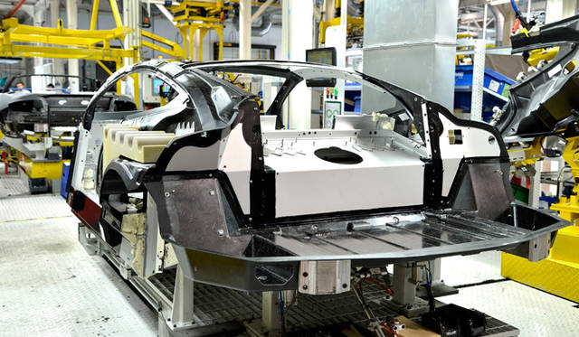 アストンマーティンのファクトリー内部