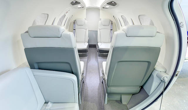 客室スペースは大型機を意識して設計された