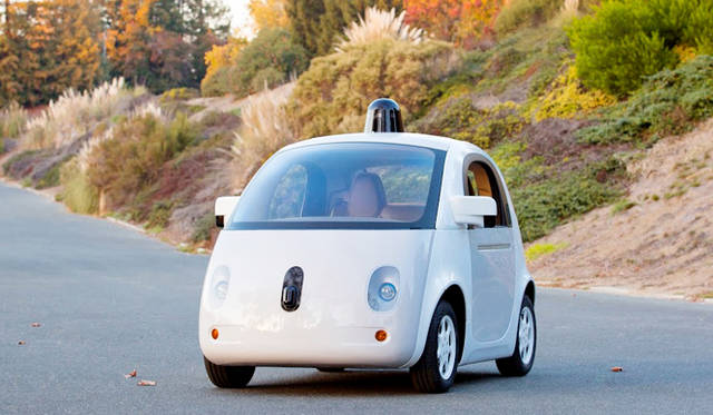 グーグルが開発を進める自動運転カーのプロトタイプモデル