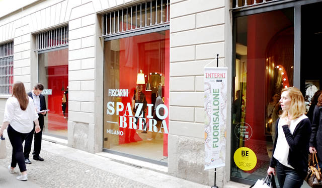 Brera地区にあるFoscariniショールーム
