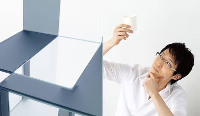 <strong>nendo｜ネンド</strong><br />左／pair / for Glas Italia、右／佐藤オオキ氏