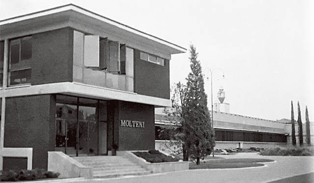 In 1950, Molteni&C Headquarters. Around that time, Molteni were leaders in the manufacture of classic bedroom furniture.
