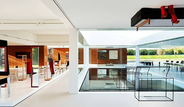 In 2014, Glass Cube of  Molteni&C. Israeli artist/designer Ron Gilad has staged a takeover of Molteni&C's Glass Cube, a freshly unveiled showroom and exhibition space at the brand's Italian headquarters in Brianza.