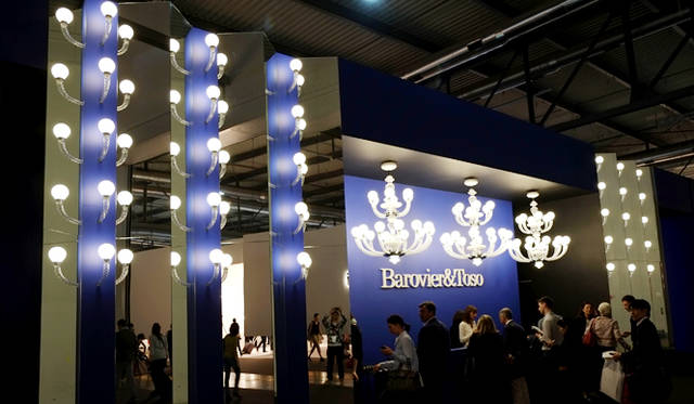EuroluceのBarovier&Tosoのブースファサード
