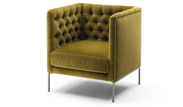 LIVING DIVANIの新作ソファ「LIPP」by Piero Lissoni<br><br><strong>エ インテリアズ</strong><br>東京都港区南青山4-22-5<br>Tel. 03-6447-1451<br>http://interiors-inc.jp/<br />