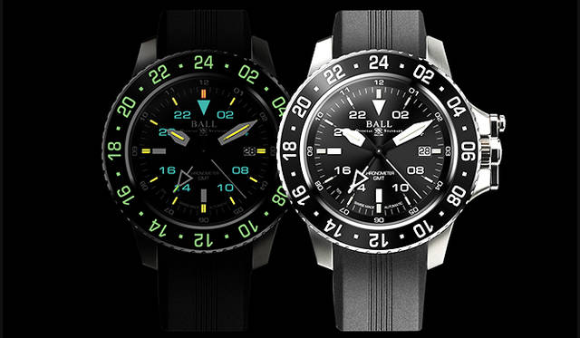 <strong>エンジニア ハイドロカーボン エアロGMT</strong><br />ケース｜ステンレススチール<br />直径｜42mm<br />厚さ｜13.85mm<br />ムーブメント｜自動巻き（Cal.RR1201-C）<br />機能｜マルチタイムゾーン表示（GMT針で第2時間帯表示、回転ベゼルを利用して第3時間帯表示）、日付表示<br />ブレスレット｜ステンレススチール<br />防水｜300ｍ<br />発売時期｜8月予定<br />価格｜39万9600円