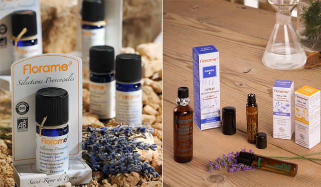 <strong>Florame,Collines de Provence｜フローラム、コリンヌ・ド・プロヴァンス</strong><br />左／エッセンシャルオイル プロヴァンス シリーズ、右／オルファクトスプレー ロールオン