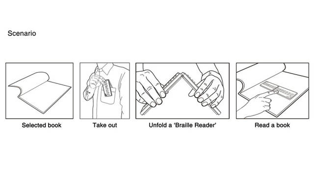 作品名「Braille Reader」