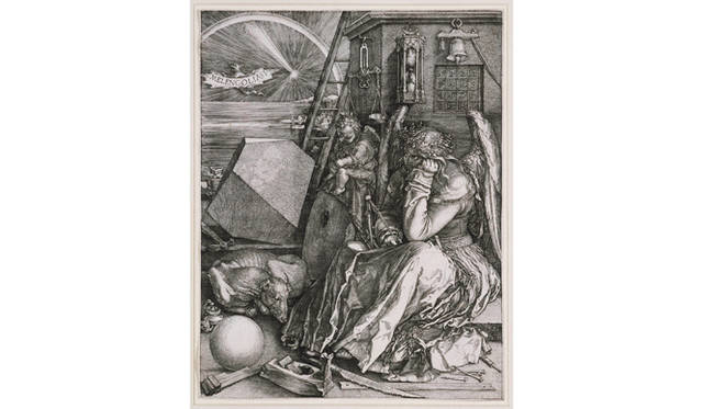 アルブレヒト・デューラー『メランコリア I』 1514年 銅版画 24.1 x 18.8 cm 個人蔵 Courtesy: Ota Fine Art
