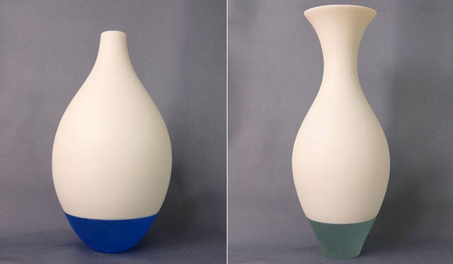 <strong>Mid-Century MODERN｜ミッド・センチュリー モダン</strong><br />「田中美佐 展」　左／「静かな空」花器 No.3　2万7000円