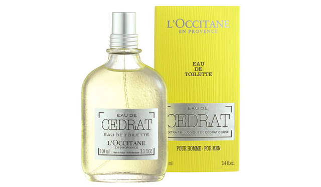 フレッシュなシトラスの香りに、ブルージンジャー、カシミアウッドのスパイスの効いたウッディな香り。「セドラ オードトワレ」7020円 [100mL]、5184円 [50mL]