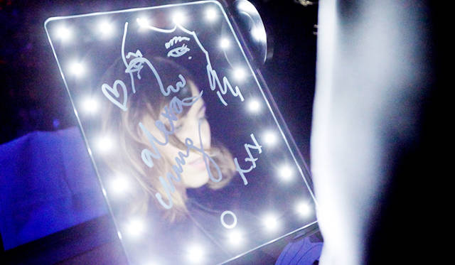 クラブイベント会場でもイラストつきサインを