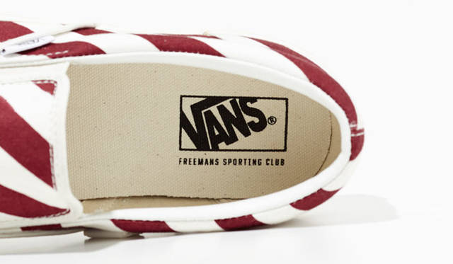 <strong>FREEMANS SPORTING CLUB｜フリーマンズ スポーティング クラブ</strong><br />「FREEMANS SPORTING CLUB ‒ BARBER × VANS」SLIP ON