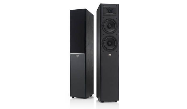 JBL｜ジェイビーエル<BR><strong>ARENA 180 BK」</strong>（1本）<br>価格｜4万5360円前後（税込）<br> タイプ｜2ウェイ・フロア型スピーカー（178mm径×2）<br>サイズ｜W217×H1086×D314mm<br>重さ｜15.2kg