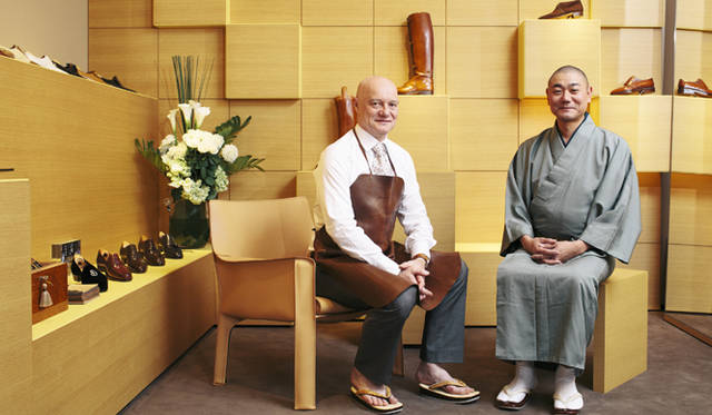 履きもの匠「祇園ない藤」内藤誠治さんと、ジョンロブ・マスターラストメーカーのフランソワ・マドニーニ氏