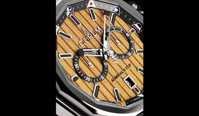 <strong>アドミラルズ カップ AC-One 45<br />クロノグラフ ボワ</strong><br />ケース｜ブラックPVD加工のステンレススチール<br />直径｜45mm<br />厚さ｜14.3mm<br />ムーブメント｜自動巻き（Cal.CO 116）<br />機能｜クロノグラフ（30分積算計）、日付表示<br />ストラップ｜“マッドマックス”レザー<br />防水｜30気圧<br />発売時期｜7月予定<br />予価｜118万8000円<br />