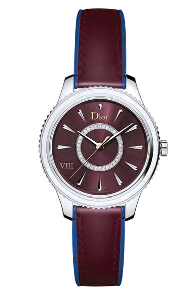 <strong>ディオール ユィット モンテーニュ</strong><br />ケース｜ステンレススチール＋マザーオブパールリング付きベゼル<br />直径｜32mm<br />ムーブメント｜クォーツ<br />ブレスレット｜ステンレススチール<br />防水｜50ｍ<br />発売時期｜10月予定<br />価格｜56万6000円<br />