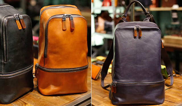 <strong>QUERENT｜ケレン</strong><br />左／ボディバッグ「KOHKEN」各5万2596円、右／リュック「KOHKEN」6万2640円