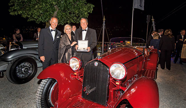  最優秀賞（Best of Show）を獲得した1932年製アルファロメオ8C2300スパイダー・ザガート