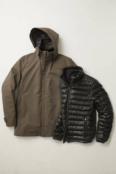 <strong>HERNO｜ヘルノ</strong><br />2015-16年秋冬メンズコレクション　ダウンコート（阪急メンズ限定カラー商品）18万6840円