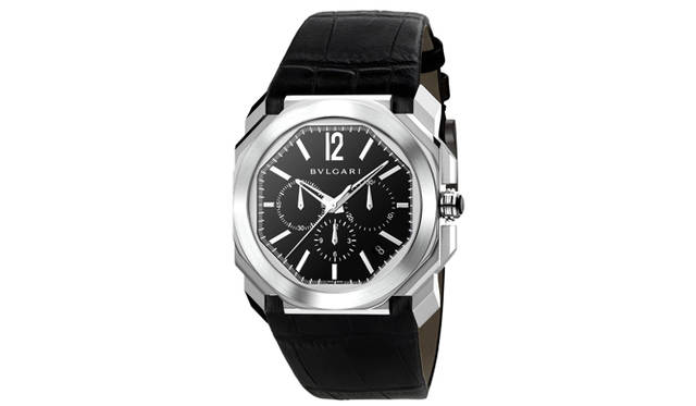 <strong>「オクト ヴェロチッシモ」</strong><br />ケース｜41.5mm<br />ムーブメント｜キャリバー ヴェロチッシモ（自動巻き）<br />パワーリザーブ｜約50時間／石数31<br />ストラップ｜ブラックアリゲーター<br />価格｜105万円<br />