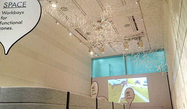 銀座・伊東屋 新本店ビルB1F：天井高約6mの多目的ホール「Inspiration Hall」。あたらしいコトやモノに触れることができ、インスピレーションを刺激するイベントが開催される予定だという