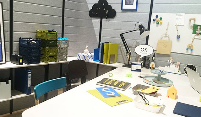 銀座・伊東屋 新本店ビルB1F：多目的ホール「Inspiration Hall」では、オープニングイベントとして、1950年創業のスイスの家具メーカー「vitra（ヴィトラ）」の最新オフィスファニチャーが展示される