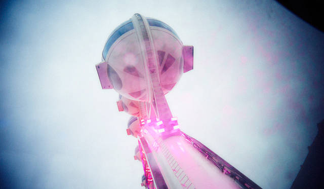 1台のキャビンを占領して、プレス向けのカクテルイベントがおこなわれた