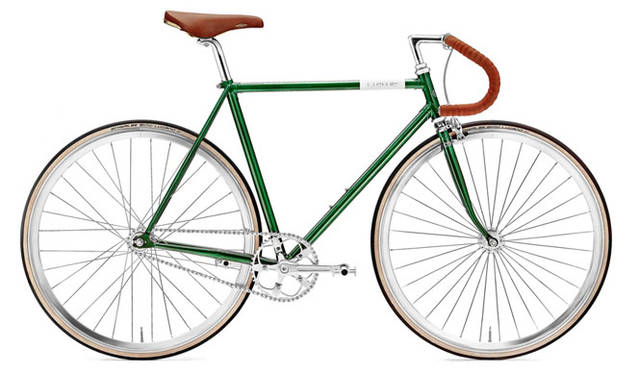 <strong>Creme Cycles｜クレム・サイクルズ</strong><br />CREME CYCLES 2015<br />美しいロストワックスクラウン仕上げのフルクロモリ製ラグドフレームとクロモリ製ラグドフォークが特徴のヴィナル・ドッピオ。最適な強度バランスの比率を実現するために、フレームはクロモリチューブを採用。Selle（セレ）社製San Marco Rolls（サン マルコ ロールス）のレザーサドル、ひときわ印象的なハンドポリッシュ仕上げのリム、シールドベアリング装備のNovatec（ノバテック）社製のハブ、ファンタスティックな高級冷間鍛造仕上げのレトロスタイルのクランクなど優れたパーツを採用している。「VINYL DOPPIO」（dark green）15万4440円