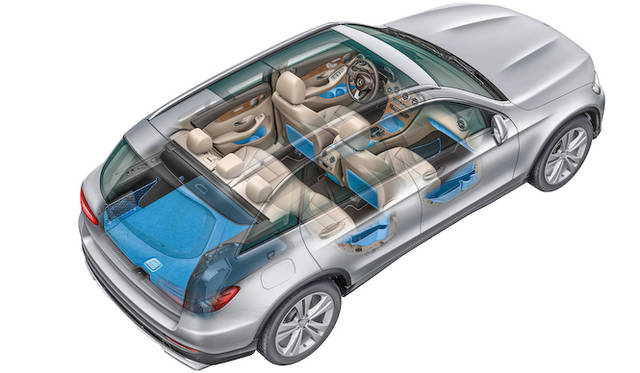 青い部分はインテリアのストレージ