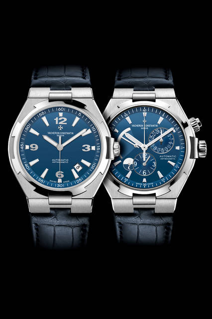 <strong>オーヴァーシーズ<br /></strong>（写真左）<br />ケース｜ステンレススチール<br />サイズ｜直径42.0mm × 厚さ9.7 mm<br />ムーブメント｜自動巻き（Cal.1226 SC）<br />パワーリザーブ｜約40時間<br />防水｜15気圧（約150m）<br />ストラップ｜ブルーラバー、ブルーのミシシッピアリゲーターレザー、手縫いステッチラージ・スクエア・スケール（付属）<br />限定本数｜世界限定350個<br />価格｜153万9000円<br /><br /><strong>オーヴァーシーズ・デュアルタイム<br /></strong>（写真右）<br />ケース｜ステンレススチール<br />サイズ｜直径42.0mm ×厚さ12.45 mm<br />ムーブメント｜自動巻き（Cal.1222 SC）<br />パワーリザーブ｜約40時間<br />機能｜指針式の日付表示、昼夜表示付きの第2時間帯表示、パワーリザーブ<br />防水｜15気圧（約150m）<br />ストラップ｜ブルーラバー、ブルーのミシシッピアリゲーターレザー、手縫いステッチラージ・スクエア・スケール（付属）<br />限定本数｜世界限定300個<br />価格｜218万7000円<br />