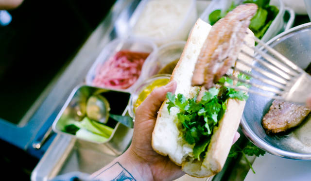 ポークバインミーサンドウィッチ