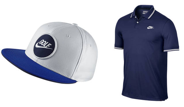 左／ナイキ ゴルフ トゥルーキャップ（アジャスタブル）4104円、右／ナイキ ティップド ノベルティポロ（メンズゴルフポロシャツ）8640円