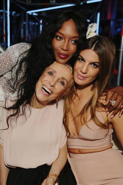 （上より）Naomi Campbell, Franca Sozzani  & Bianca Brandolini｜ナオミ・キャンベル、フランカ・ソッツァーニ＆ビアンカ・ブランドリーニ