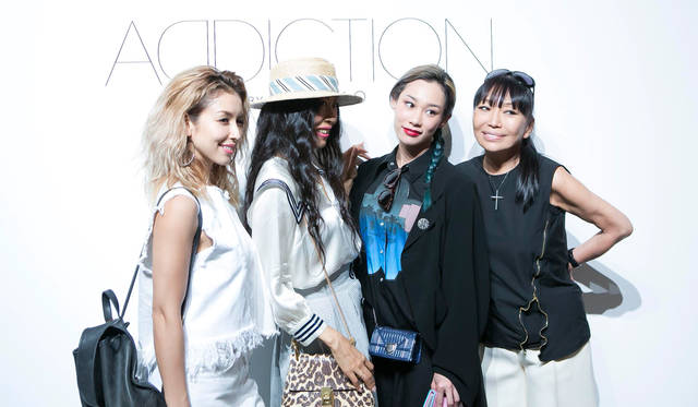 アーティストやモデルにもADDICTION愛用者は多い。BENIやfalineオーナーのBabymary、マドモアゼル・ユリアも発表会に姿を表した。