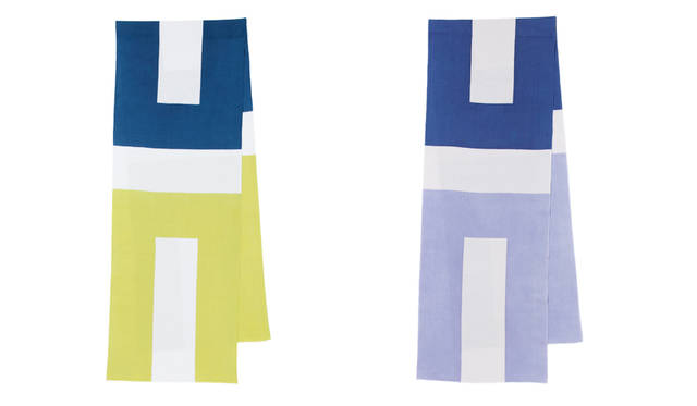 SCARF BY KAMAWANUの新作「「Bold Lime /Lavender（ボールド ライム/ラベンダー）」。各5400円