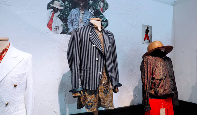 「HAVERSACK（ハバーサック）」もまた、ピッティの常連のジャパニーズブランド。「コロニアル」をテーマに、力強いクリエイションを披露した