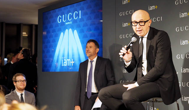グッチ プレジデント & CEOマルコ・ビッザーリ氏（写真右）
