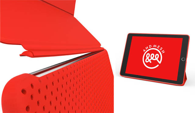 <strong>AndMesh｜アンドメッシュ</strong><br />iPad Air 2専用ケース「AndMesh Mesh Case for iPad Air 2」　スチールキャッチ（特許申請中）