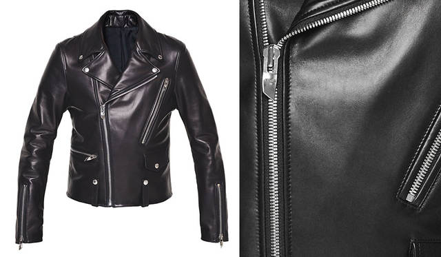 <strong>ASTRAET｜アストラット</strong><br />2015-16年秋冬コレクション　左／レザージャケット22万6800円