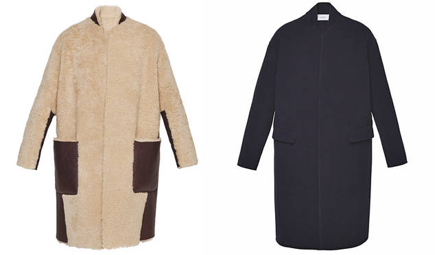 <strong>ASTRAET｜アストラット</strong><br />2015-16年秋冬コレクション　左／コート29万1600円、右／コート16万2000円