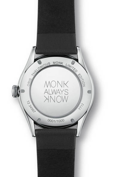 <strong>セロニアス・モンク　リミテッドエディション</strong><br />ケース｜ステンレススチール<br />直径｜40mm<br />厚さ｜10.9mm<br />ムーブメント｜自動巻き<br />ストラップ｜レザー<br />防水｜3気圧<br />限定数｜1000本<br />価格｜19万円<br />