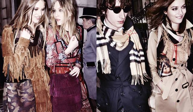 バーバリー 2015年秋冬キャンペーン Copyright Burberry/Testino