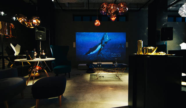 青山通りに面した「TOM DIXON SHOP」。2015年7月、日本初出店を果たした