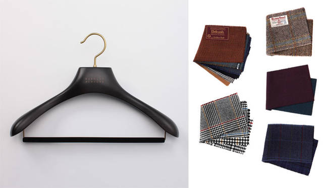 <strong>BARNEYS NEW YORK｜バーニーズ　ニューヨーク</strong><br />「BUYER'S EYE –MY VERY PERSONAL SELECTION-」　バイヤー高橋氏は、テーラードアイテムを愛するすべての方々へ。左／BARNEYS NEW YORKジャケットハンガー1万5120円、右／BARNEYS NEW YORKスーツオーダー17万2800円～