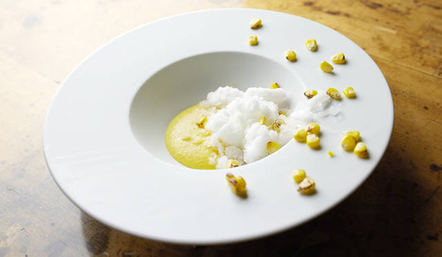 トウモロコシのかき氷