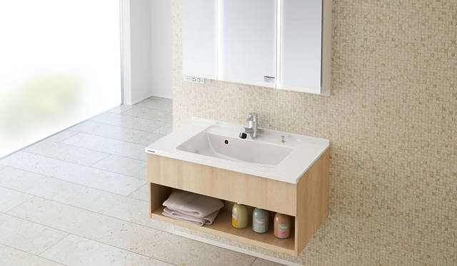 <strong>Panasonic｜パナソニック</strong><br />パナソニック 洗面化粧台「C-Line（シーライン）」収納付き1面鏡プラン