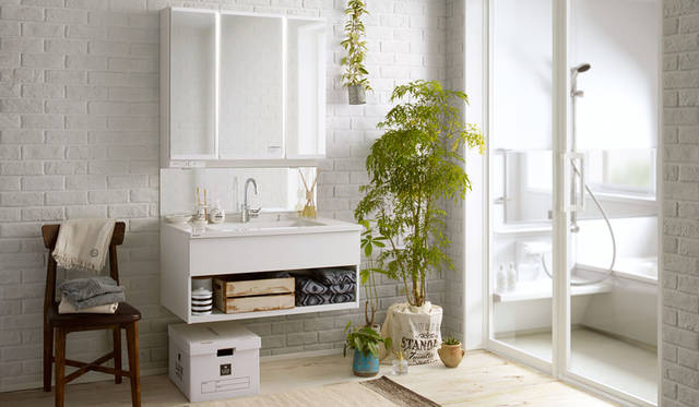 <strong>journal standard Furniture｜ジャーナル スタンダード ファニチャー</strong><br />パナソニック 洗面化粧台「C-Line（シーライン）」　DRESSING STYLE（WOMEN）