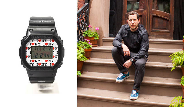 <strong>JOURNAL STANDARD｜ジャーナルスタンダード</strong><br />左／DQM NYC×G-SHOCK×JOURNAL STANDARD「DQM for Journal Standard G-Shock DW5600」、右／DQM NEWYORK社長兼プロスケートボーダーのクリス・キーフ（CHRIS KEEFFE）