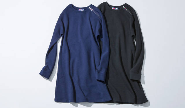 <strong>AMERICAN RAG CIE｜アメリカンラグ シー</strong><br />「FILA×AMERICAN RAG CIE」　ウィメンズ「スウェットドレス」各1万7280円